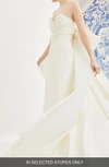 CAROLINA HERRERA INDIRA BOW BACK DETAIL STRAPLESS WEDDING DRESS,F1921N708SFP