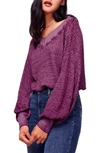 FREE PEOPLE SOUTH SIDE THERMAL TOP,OB808615
