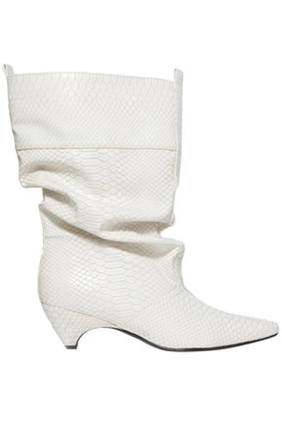 Stella Mccartney White Polyurethane Ankle Boots