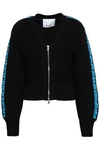 3.1 PHILLIP LIM / フィリップ リム 3.1 PHILLIP LIM WOMAN INTARSIA-KNIT JACKET BLACK,3074457345619941361