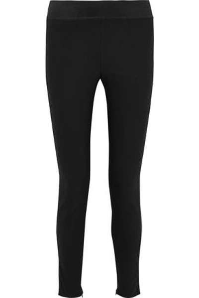 Stella Mccartney Woman Stretch-cotton Skinny Trousers Black