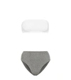 Hunza G Gabrielle Bikini Top And Posey Bikini Bottoms In Grey