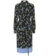ALTUZARRA STRADA FLORAL SILK SHIRT DRESS,P00352038