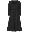 PROENZA SCHOULER Belted stretch-cotton midi dress,P00361247