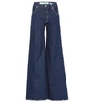 OFF-WHITE HIGH-RISE FLARED JEANS,P00368363