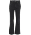 Khaite Vivian New Bootcut Flare Jeans Stoned Black In Black