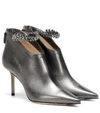 JIMMY CHOO BLAIZE 85 LEATHER ANKLE BOOTS,P00358054