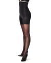 Spanx Luxe Leg High Waisted Sheer Tights In Black
