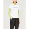 KENZO LOGO-EMBROIDERED COTTON-JERSEY T-SHIRT