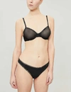 Calvin Klein Sheer Marquisette Underwire Unlined Demi Bra Qf1680