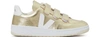 VEJA V-12 METALLIC VELCRO SNEAKERS,XC021250 GOLD WHITE