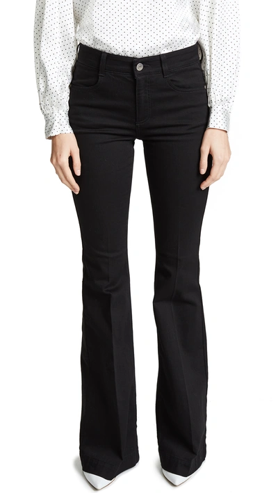 Stella Mccartney The '70s Flare Jeans In Pitch Black