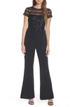 ADRIANNA PAPELL BEAD STRIPE JUMPSUIT,AP1E204797