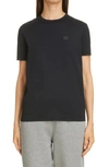 Acne Studios Ellison Face Short Sleeve Shirt In Black