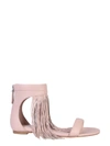 ALEXANDER MCQUEEN SANDAL WITH FRINGES,559895 WHS4I5860