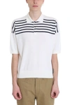 LOEWE WHITE WOOL POLO,10790010