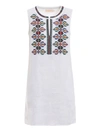TORY BURCH EMBROIDERED SHIFT DRESS,10790203