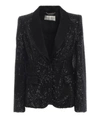 Alberta Ferretti Stud Embellished Blazer In Black