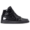 Nike Jordan Women's Air Jordan 1 Mid Se Casual Shoes, Black - Size 7.0 In Black