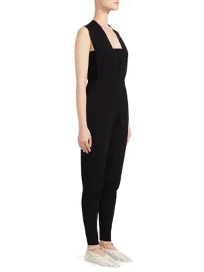 Stella Mccartney All In One Strong Shapes Jumpsuit In Black
