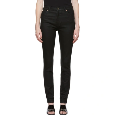 Gucci Soft-washed Gg-pocket Skinny Jeans In Black