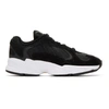 Adidas Originals Adidas Black Yung 1 Easy Doubles Suede And Canvas Sneakers In Black