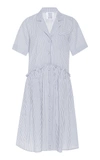 ROSIE ASSOULIN EXCLUSIVE STRIPED COTTON-POPLIN MINI SHIRT DRESS,191D31WC128