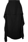 JW ANDERSON ASYMMETRIC TWILL MIDI SKIRT