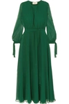 AROSS GIRL X SOLER AMANDA SILK-GEORGETTE MAXI DRESS