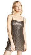 ALICE AND OLIVIA Harmony Chainmail Mini Slip Dress