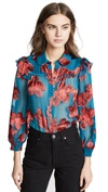 ALICE AND OLIVIA ZIGGY BLOUSE