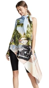 MONSE SCENIC PRINT ONE SHOULDER TOP