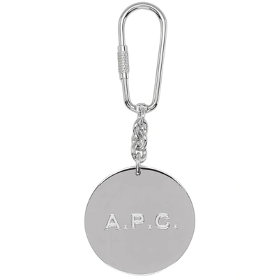 Apc Logo Keyring In Rab Argent