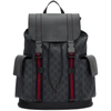 Gucci Black Soft Gg Supreme Backpack