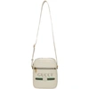 GUCCI GUCCI WHITE PRINT MESSENGER BAG