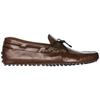 TOD'S MEN'S LEATHER LOAFERS MOCCASINS  LACCETTO GOMMINO,XXM0GW05473D9A9999 40