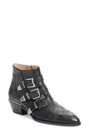 Chloé Susanna Studded Leather Ankle Boots In Black