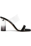 NICHOLAS KIRKWOOD PEGGY PVC AND SUEDE MULES