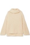 ARJE OVERSIZED WOOL, SILK AND CASHMERE-BLEND TURTLENECK SWEATER