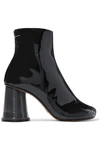 MM6 MAISON MARGIELA PATENT-LEATHER ANKLE BOOTS