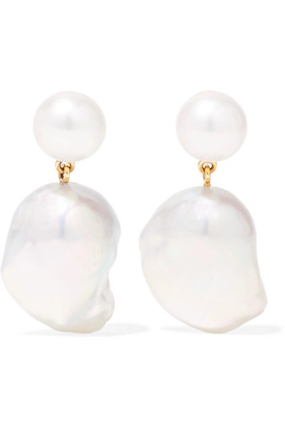 Sophie Bille Brahe Venus Murano 14-karat Gold, Pearl And Glass Earrings
