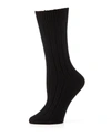 NEIMAN MARCUS CASHMERE RIBBED SOCKS,PROD142070003