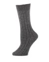 NEIMAN MARCUS CASHMERE RIBBED SOCKS,PROD142070003