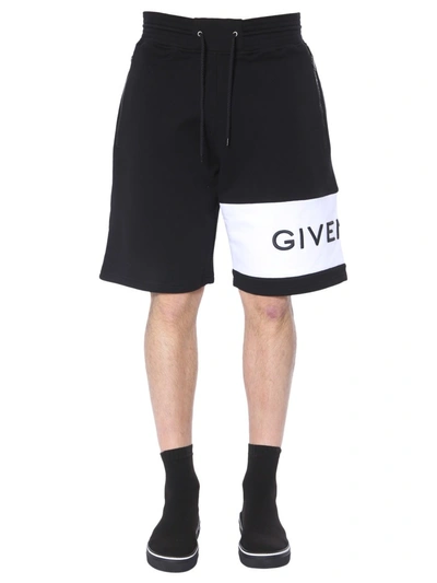 Givenchy Logo Shorts In Red