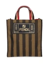 FENDI Penguin Stripe Medium Tote Bag