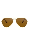 RAY BAN SMALL ORIGINAL 55MM AVIATOR SUNGLASSES,RB302555-X