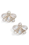 ANZIE FLEUR FIREFLY BLUE MOONSTONE STUD EARRINGS,4101SMBQ