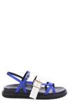 MARNI FUSSBETT SATIN AND PATENT-LEATHER SANDALS,10790959