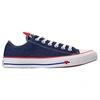 CONVERSE WOMEN'S CHUCK TAYLOR ALL STAR LOW TOP CASUAL SHOES, BLUE - SIZE 9.0,2431762