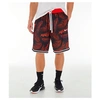 Nike Men's Dri-fit Dna Floral Basketball Shorts, Red - Size Med